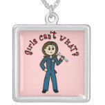 Light Mechanic Girl Custom Necklace