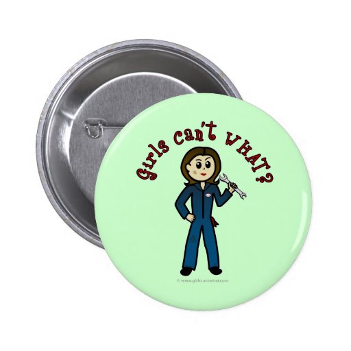 Light Mechanic Girl Pin