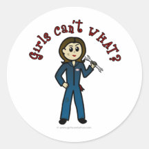 Light Mechanic Girl Stickers