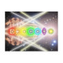 Light  meditation chakra illumination post cards