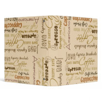 Light Mocha Coffee Drinks binders