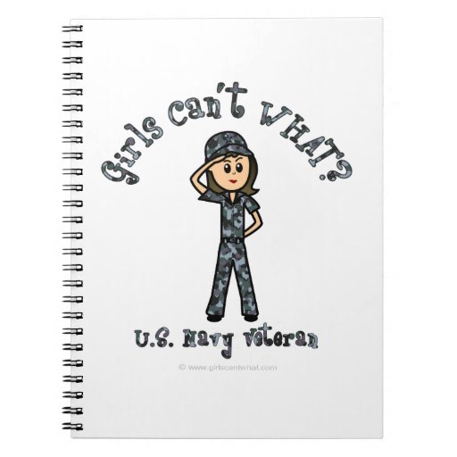 Light Navy Veteran (Blue Camo) Notebook