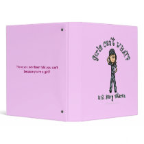 Light Navy Veteran in Blue Camo 3 Ring Binder