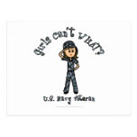 Light Navy Veteran in Blue Camo Postcards