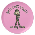 Light Navy Veteran Plate