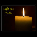 Light one candle postcards