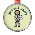 Light Optometrist Girl Christmas Tree Ornament