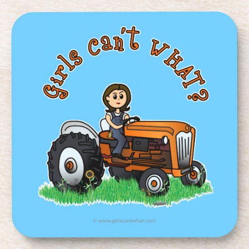 Light Orange Farmer Coaster