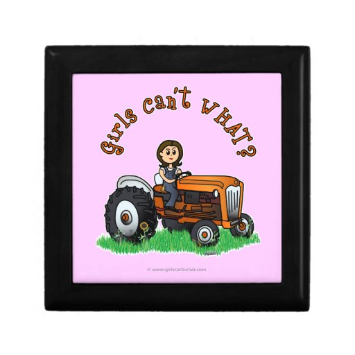 Light Orange Farmer Jewelry Box