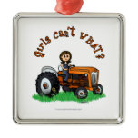 Light Orange Farmer Ornament