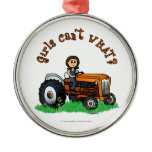 Light Orange Farmer Ornament