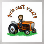 Light Orange Farmer Print