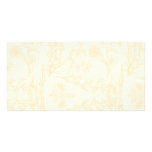 Light Orange floral texture Custom Photo Card