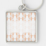 Light Orange Seahorse Pattern Keychains
