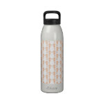 Light Orange Seahorse Pattern Water Bottles