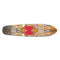 Light orange superfly skate custom skateboard