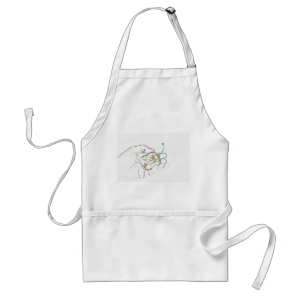 light outline pepper hand colorful food image aprons