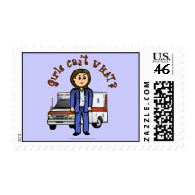 Light Paramedic Girl Postage