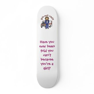 Light Paramedic Girl Custom Skateboard