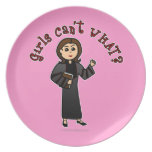 Light Pastor Girl Dinner Plates