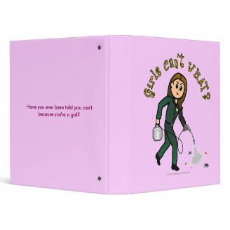 Light Pest Control Girl Vinyl Binder