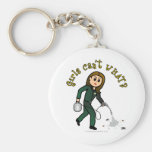 Light Pest Control Girl Keychain