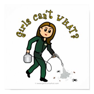 Light Pest Control Girl Poster