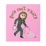 Light Pest Control Girl Scratch Pads