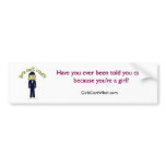 Light Pilot Girl Bumperstickers