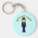 Light Pilot Girl Key Chain