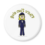 Light Pilot Girl Magnets