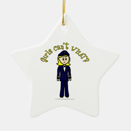 Light Pilot Girl Ornament