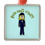 Light Pilot Girl Ornament