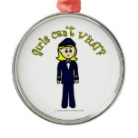 Light Pilot Girl Ornaments