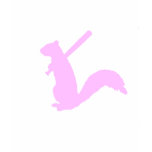 Light Pink Angry Squirrel T Shirts