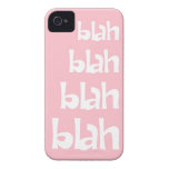Light Pink Blah Blah Blah iPhone 4s Case Iphone 4 Covers