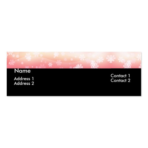 Light Pink Daisy Flower Topper Profile Cards Business Card Template