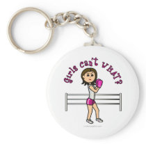 Light Pink Female Boxing keychains