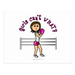 Light Pink Female Boxing Post Cards