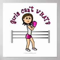Light Pink Female Boxing posters by girlscantwhat Light Pink Female Boxing posters