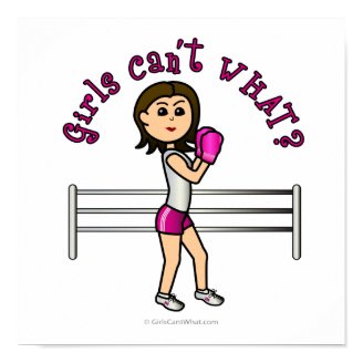 Light Pink Female Boxing Posters