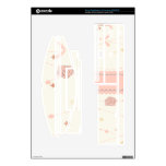 Light Pink Flowers and Eiffel Tower Decals For PS3