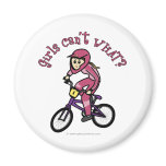 Light Pink Girls BMX Magnets