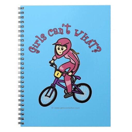 Light Pink Girls BMX Notebooks