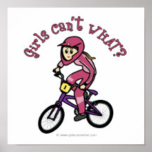 Light Pink Girls BMX Print