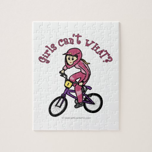Light Pink Girls BMX Puzzles