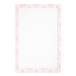 Light Pink Girly Damask Customized Stationery
