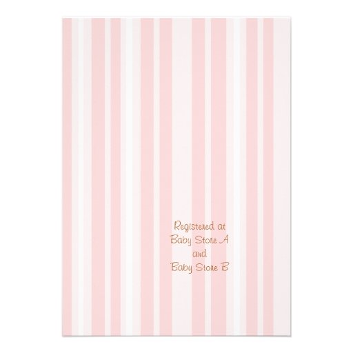 Light Pink Owl Baby Shower Invitation