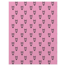 Light pink owl pattern flyer design