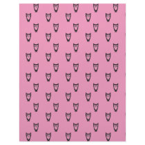 Light pink owl pattern personalized letterhead